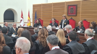 La presidenta del TSJCyL, Ana del Ser, durante su intervención